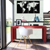 Tableau Carte du Monde Métal | Gaia Map