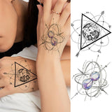 Tatouage Carte du Monde <br/> Triangle