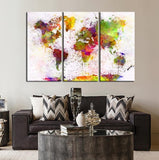 Tableau Déco Mappemonde