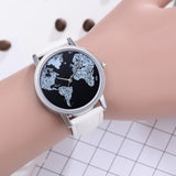 Montre avec Fond Carte du Monde