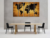 Tableau Carte du Monde Grand Format