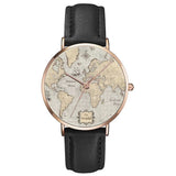 Montre Cadran Carte du Monde