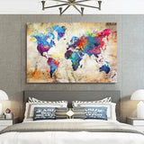 Décoration Tableau Mappemonde