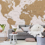 Tapisserie Carte du Monde Vintage