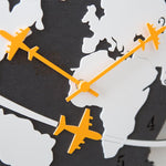 Horloge Carte du Monde <br/> Voyage