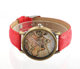 Montre Carte du Monde <br/> Vintage