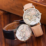 Montre Carte du Monde <br/> Femme