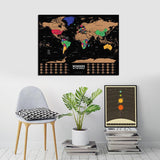 Carte du Monde à Gratter <br/> Pays Colorés