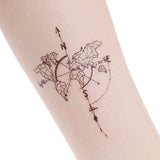 Tatouage Carte du Monde <br/> Origami