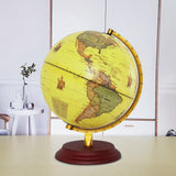 Globe Terrestre Lumineux Socle Bois