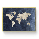 Toile Carte du Monde Design