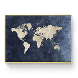 Toile Carte du Monde Design 