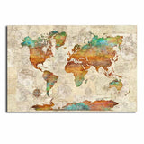 Tableau Vieille Carte du Monde