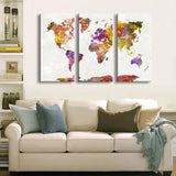 Tableau Mappemonde Couleur