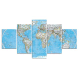 Tableau Carte du Monde Relief