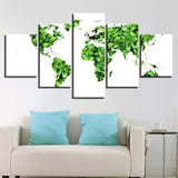 Tableau Mappemonde Contemporain