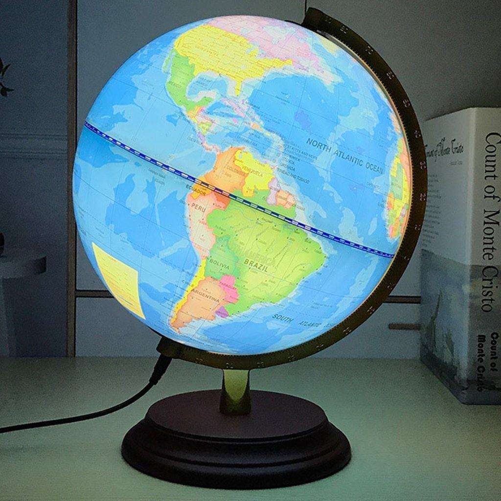 YLYL Globe Terrestre Globe Terrestre Bleu avec Base Antidérapante