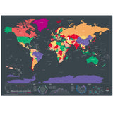 Carte à Gratter Mappemonde