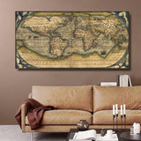Carte du Monde Rétro
