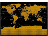 Carte du Monde à Gratter Voyage