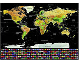 Carte du Monde à Gratter <br/> Voyage