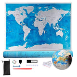 Carte du Monde à Gratter avec Villes
