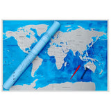 Grande Carte du Monde à Gratter