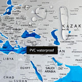 Carte du Monde à Gratter <br/> Grand Bleu