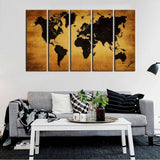 Tableau Carte du Monde Grand Format