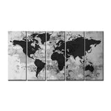 Tableau Carte du Monde Blanc
