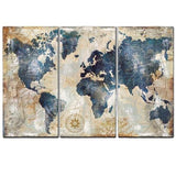 Carte du Monde Vintage Déco