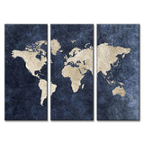 Tableau Carte du Monde 3 Parties