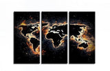 Carte du Monde Noire