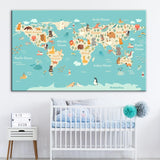 Carte du Monde pour la Chambre de Bébé