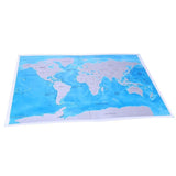 Carte du Monde à Gratter Bleue