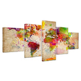 Carte du Monde tache peinture