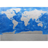 Carte du Monde à Gratter avec Drapeaux