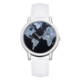 Montre avec Fond Carte du Monde