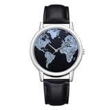 Montre avec Fond Carte du Monde