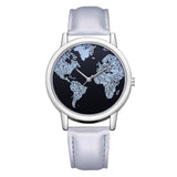 Montre avec Fond Carte du Monde