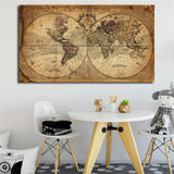 Tableau Mappemonde Ancien