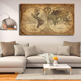 Tableau Mappemonde Ancien