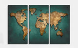 Carte du Monde Ancienne Grand Format