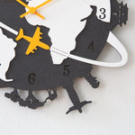 Horloge Carte du Monde <br/> Voyage