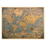 Affiche Ancienne Carte du Monde