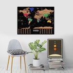 Carte du Monde à Gratter <br/> Pays Colorés
