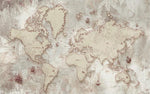 Papier Peint Carte du Monde Vintage 