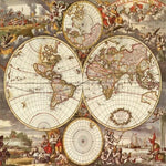 Papier Peint Carte du Monde Ancienne