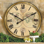 Horloge Murale Planisphère