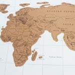 Carte du Monde à Gratter <br/> Jolie Blanche